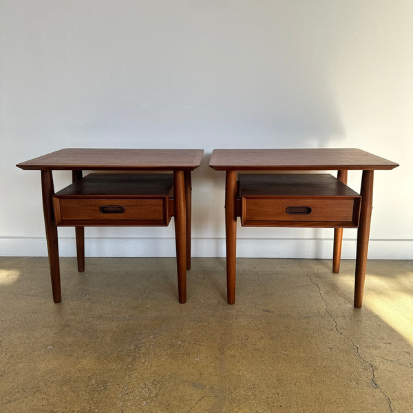 Danish Modern Teak Nightstands by Arne Vodder for Sibast