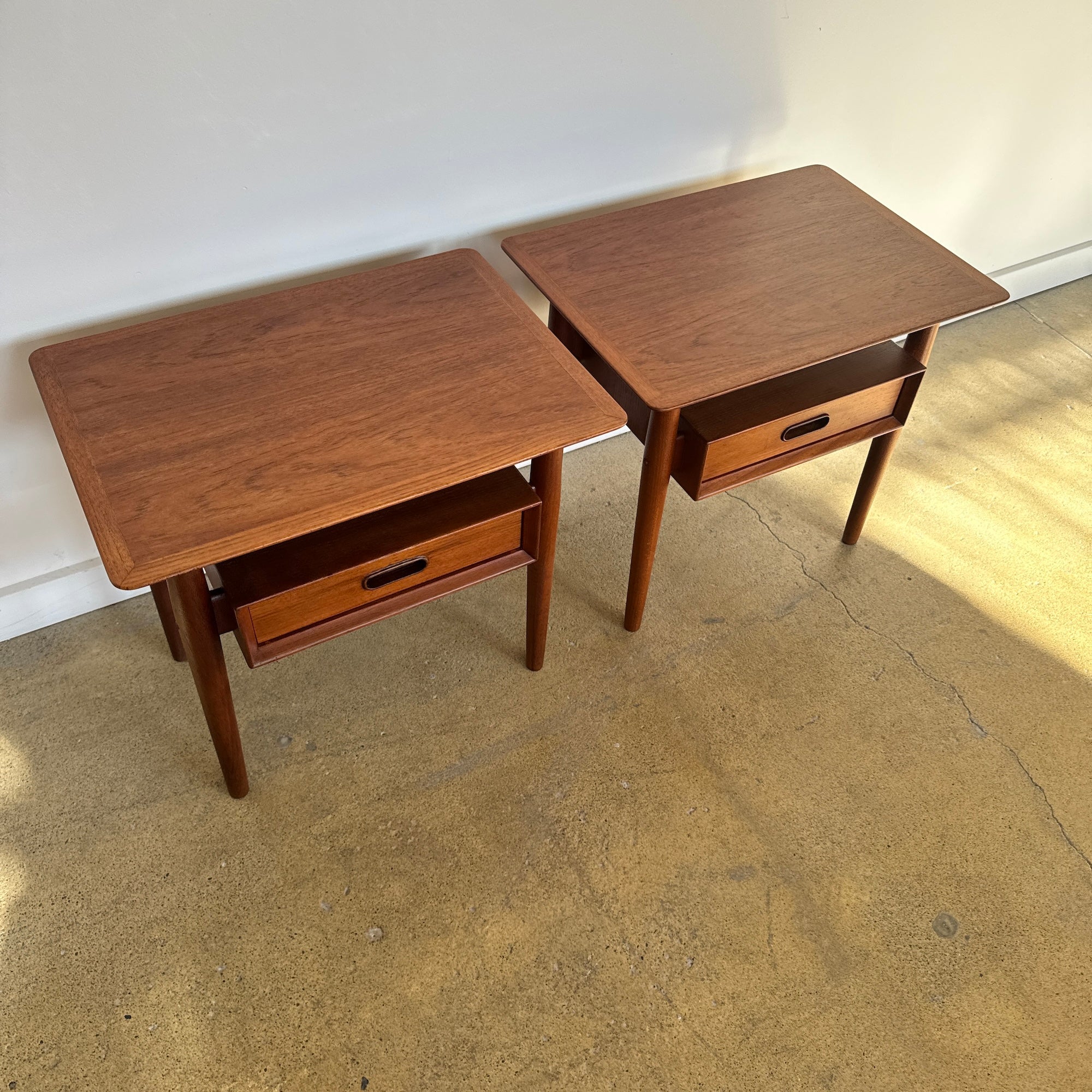 Danish Modern Teak Nightstands by Arne Vodder for Sibast