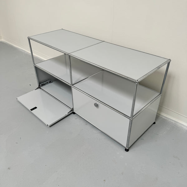 USM Haller 2X2 Light Grey Console (20 Depth)