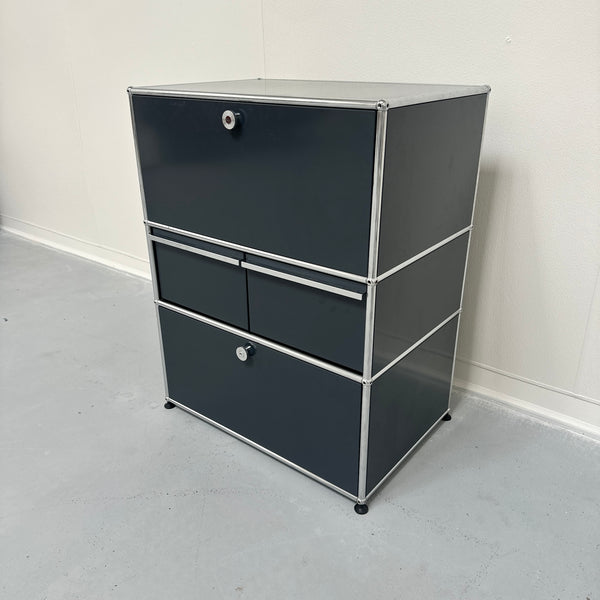 USM Haller Tall Dresser - 20 Deep (Anthracite Grey)