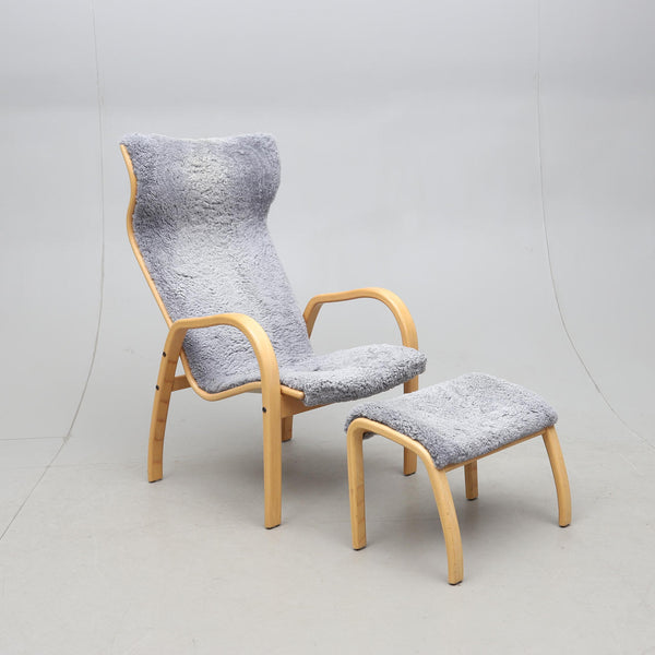 Vintage Lounge chair with Ottoman Gazelle by JAN EKSTRÖM