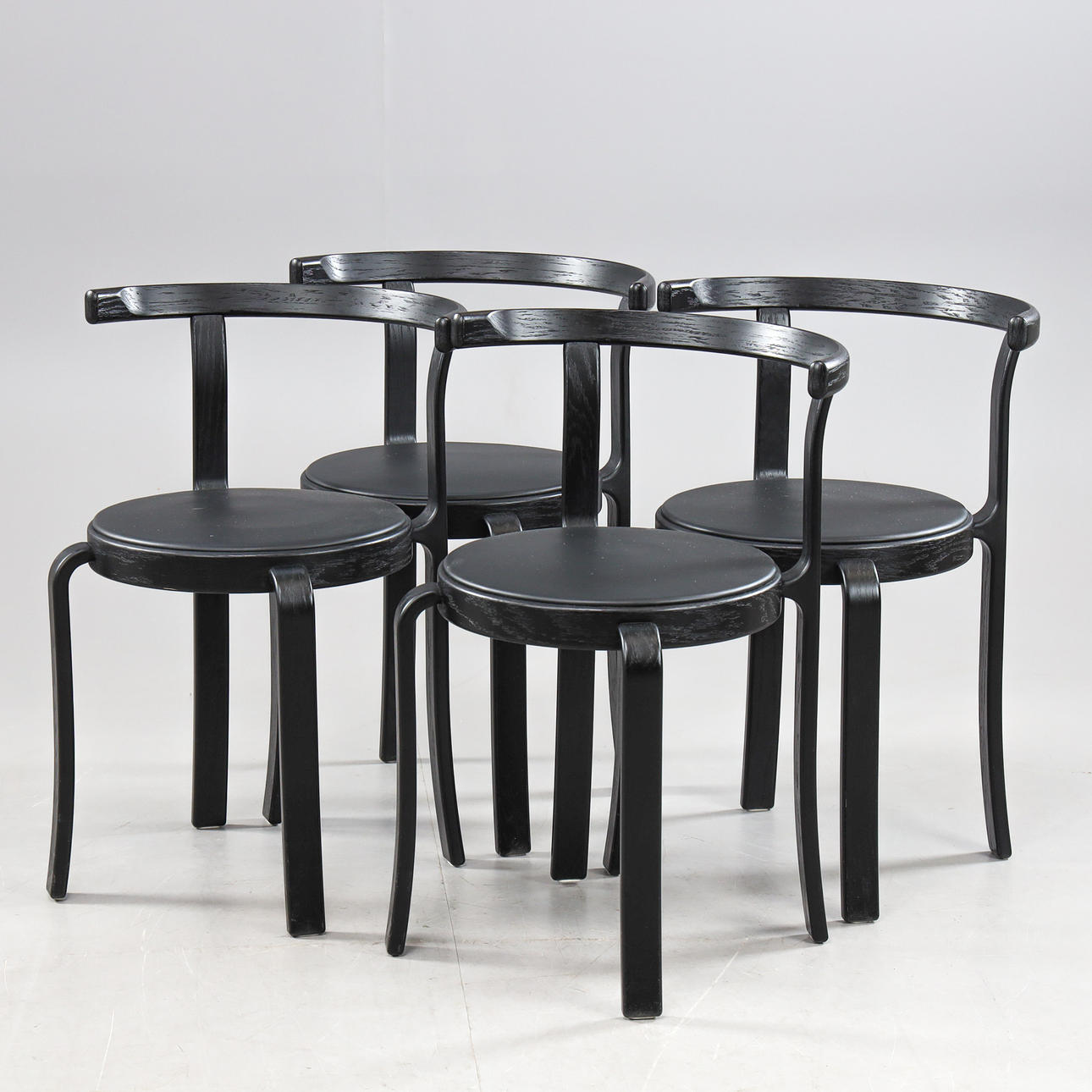 Danish Modern Magnus Olsen All black Model 8000 dining chairs