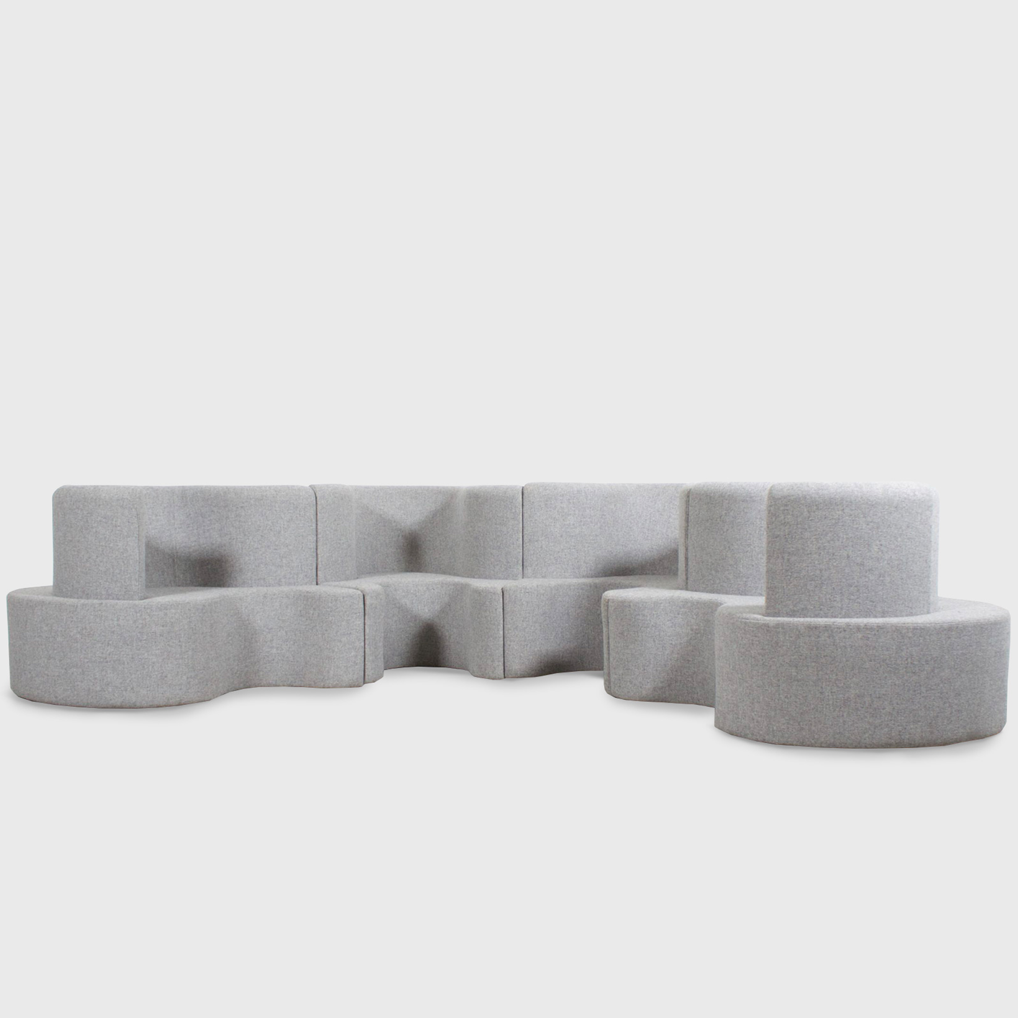 Rare! Vitra Verner Panton cloverleaf 4 unit sofa