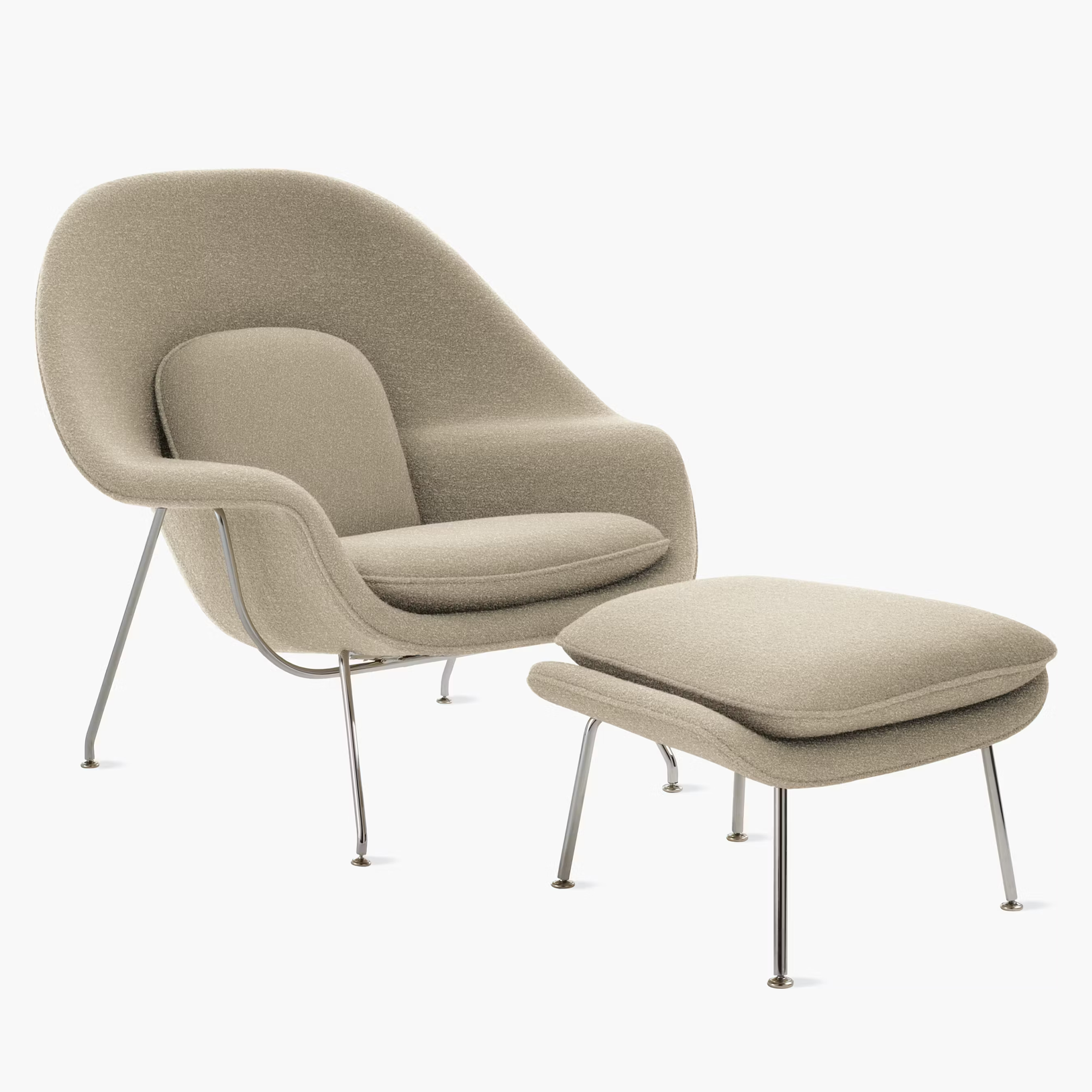 Authentic! Knoll Eero Saarinen Womb chair and ottoman