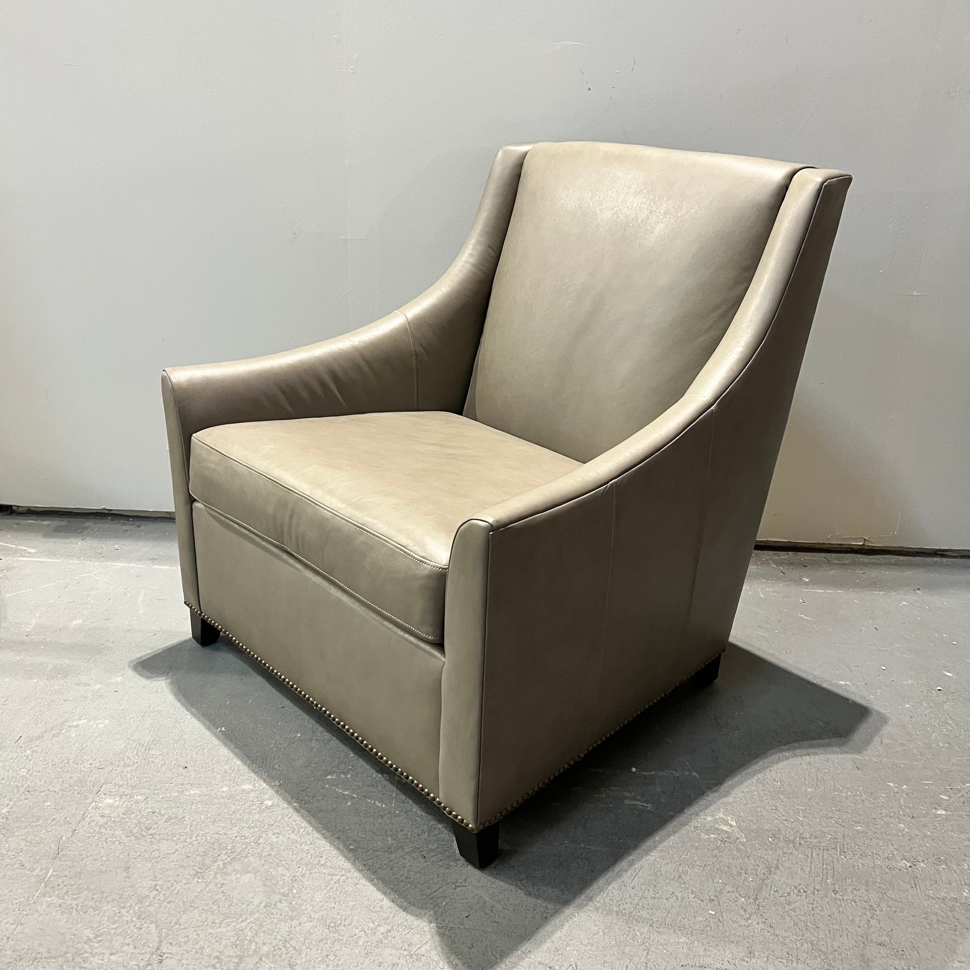 West Elm Sweep leather Armchair