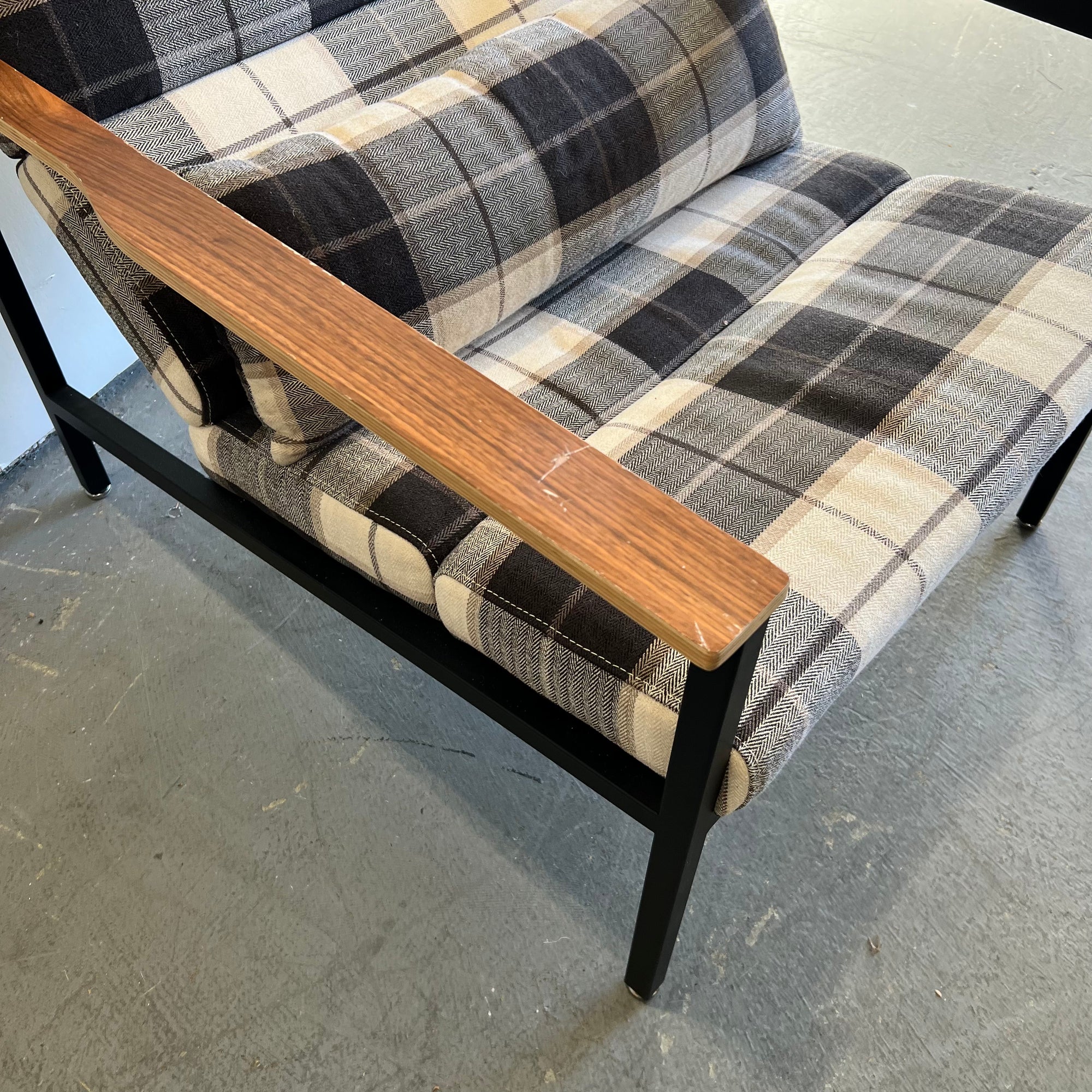 Gus Modern Halifax Chair in Tartan shadow