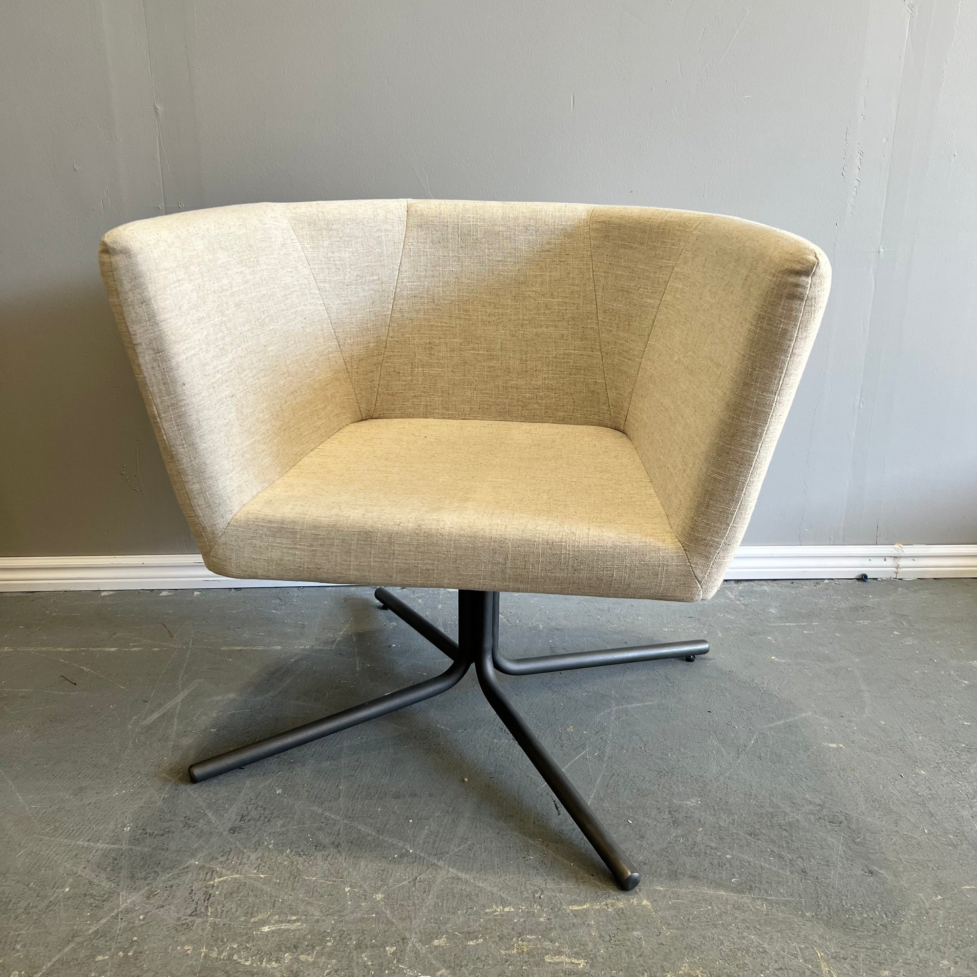 CB2 Swivel Facetta Chair