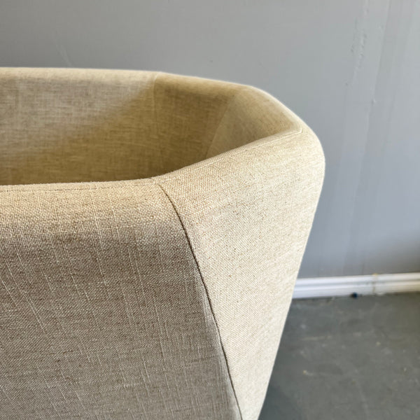 CB2 Swivel Facetta Chair