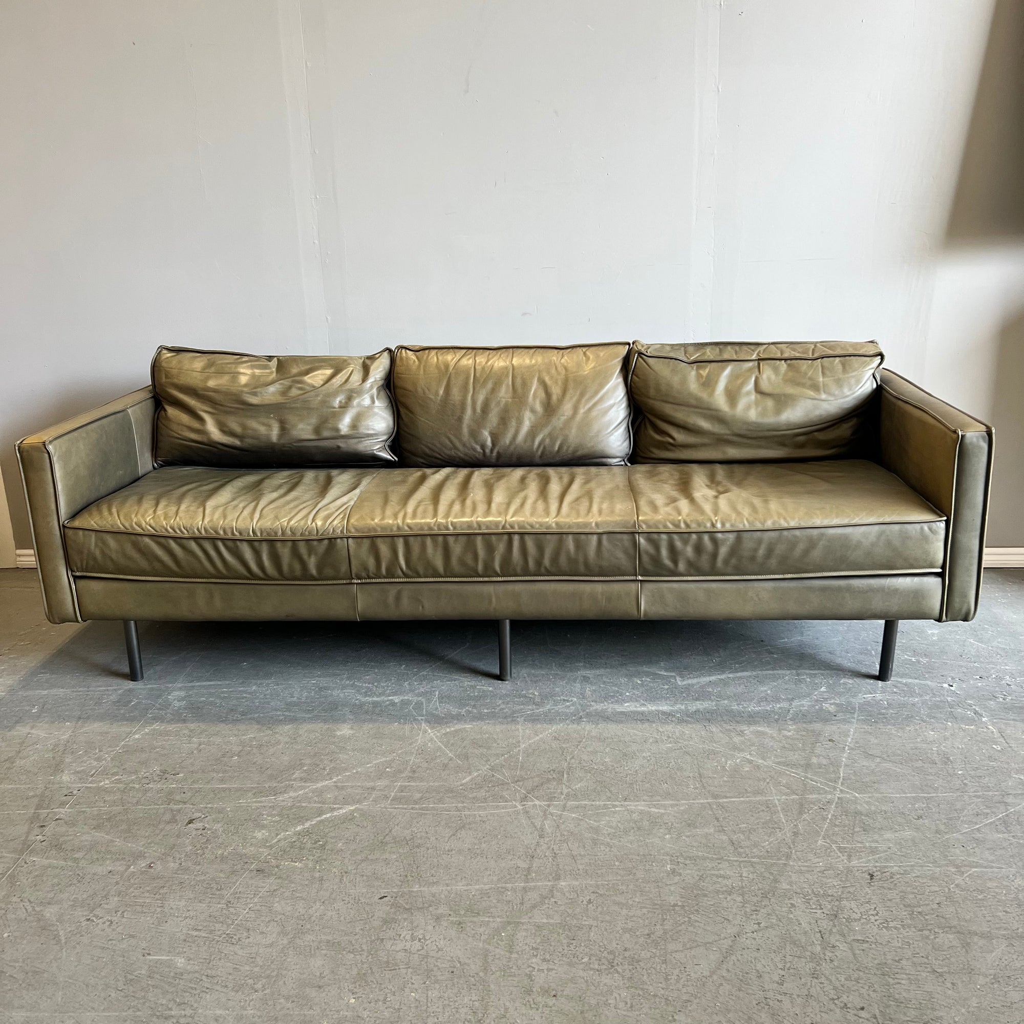 West Elm Axel 89 Leather Sofa