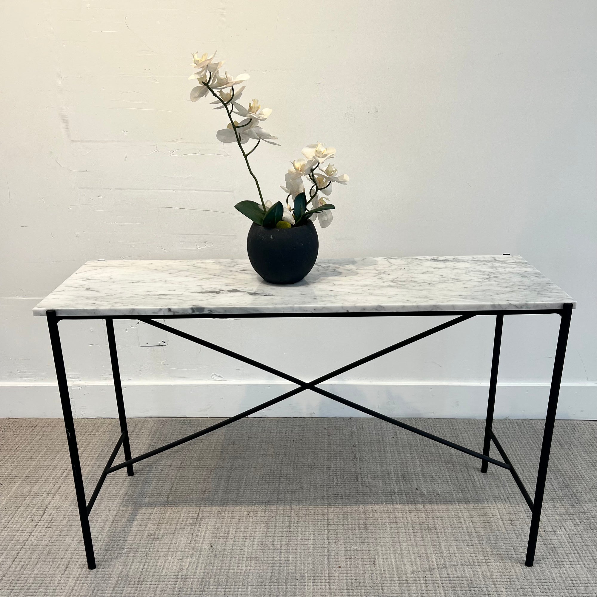 Serena & Lily Marble Console Table