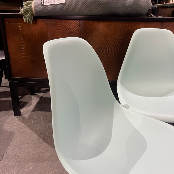 Authentic Herman Miller Eames Molded Side Chair (Aqua sky Color)