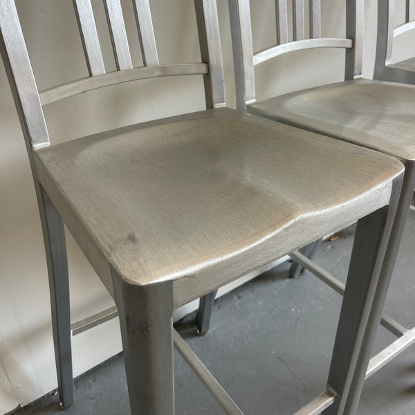 Authentic Emeco Aluminum barstools (Set of 4) - enliven mart