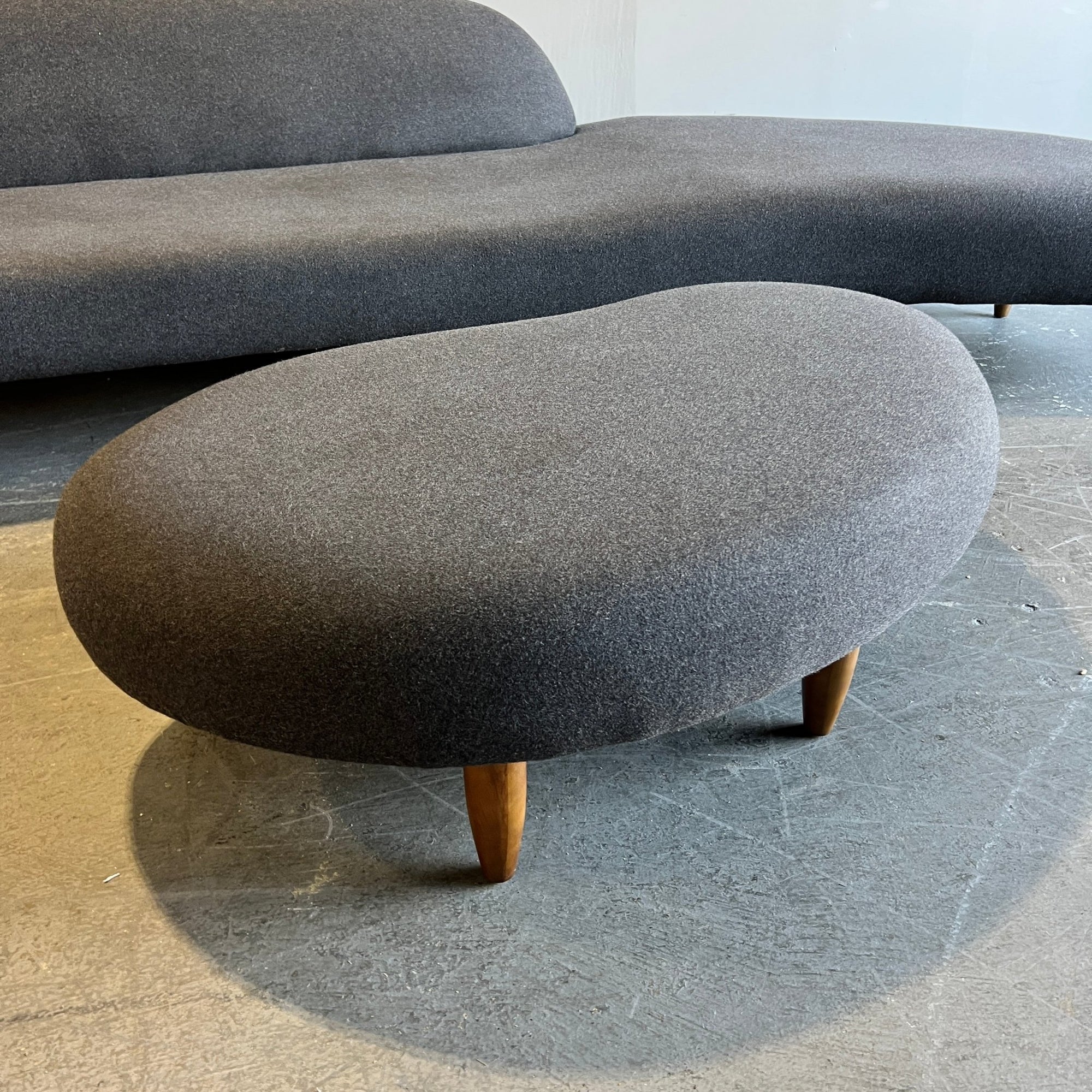 Authentic Isamu Noguchi Freeform Sofa with ottoman - enliven mart