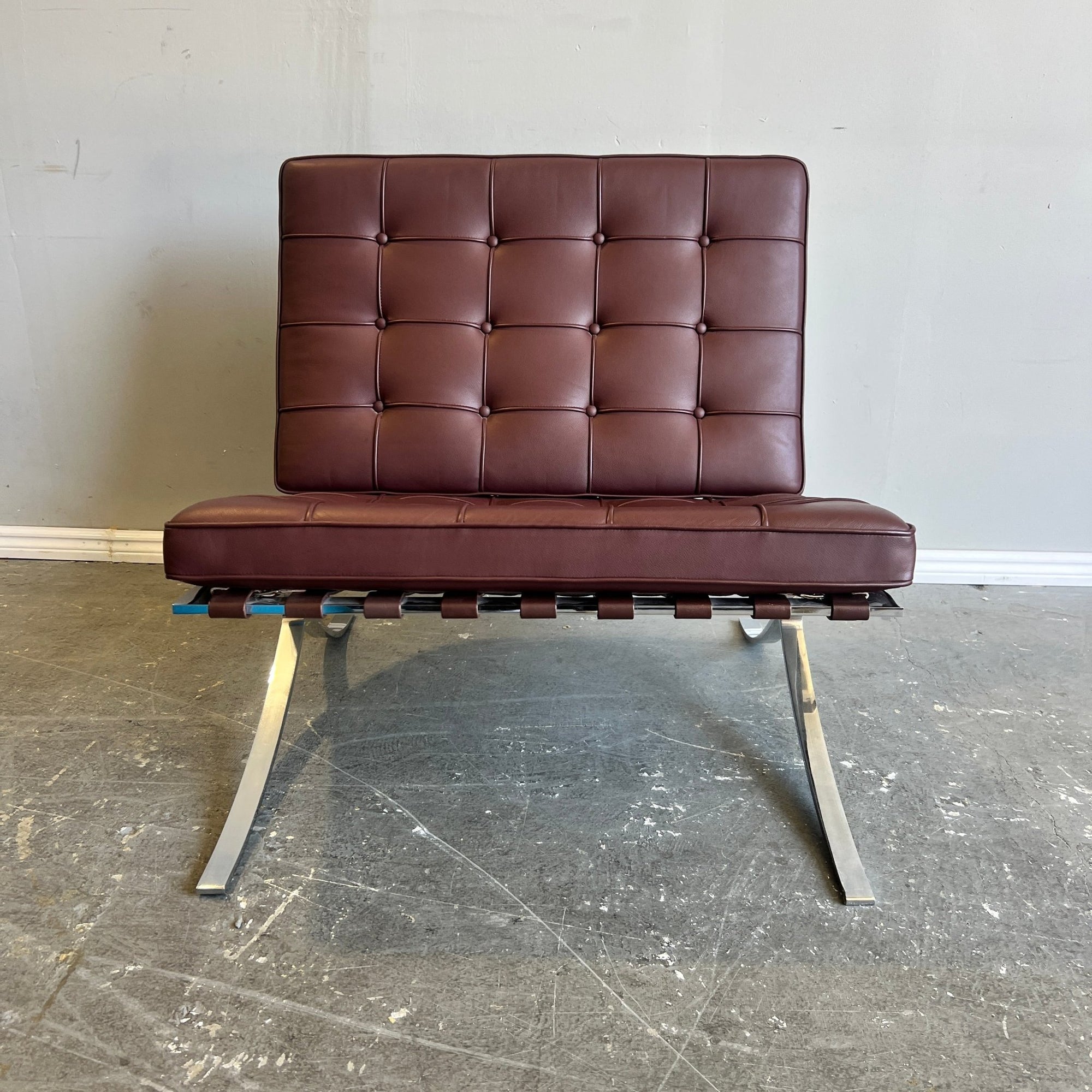 Authentic! Knoll Mies Van Der Rohe iconic Barcelona chair - enliven mart