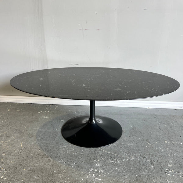 Authentic Knoll Rare Saarinen Portoro 42 Oval Coffee Table - enliven mart