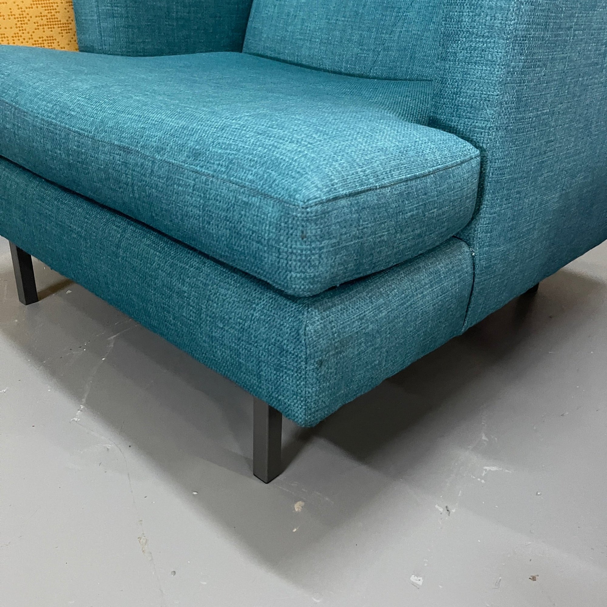 CB2 Avec Retro Side Chair in Delilah Peacock - enliven mart