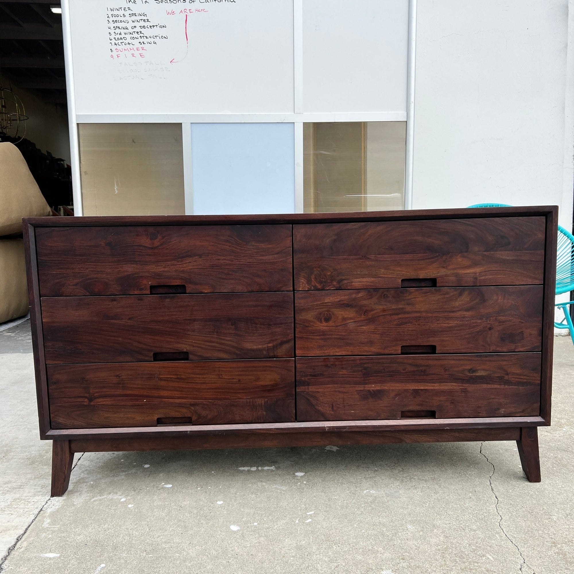 Crate and Barrel 6 drawer dresser - enliven mart