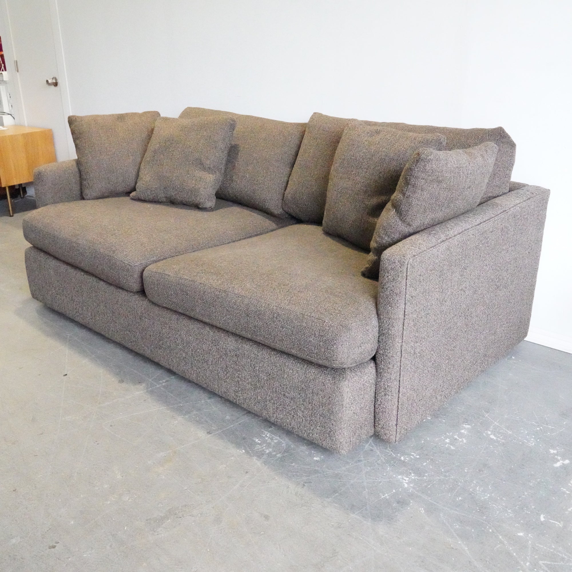 Crate and Barrel Lounge Deep Sofa 83" - enliven mart