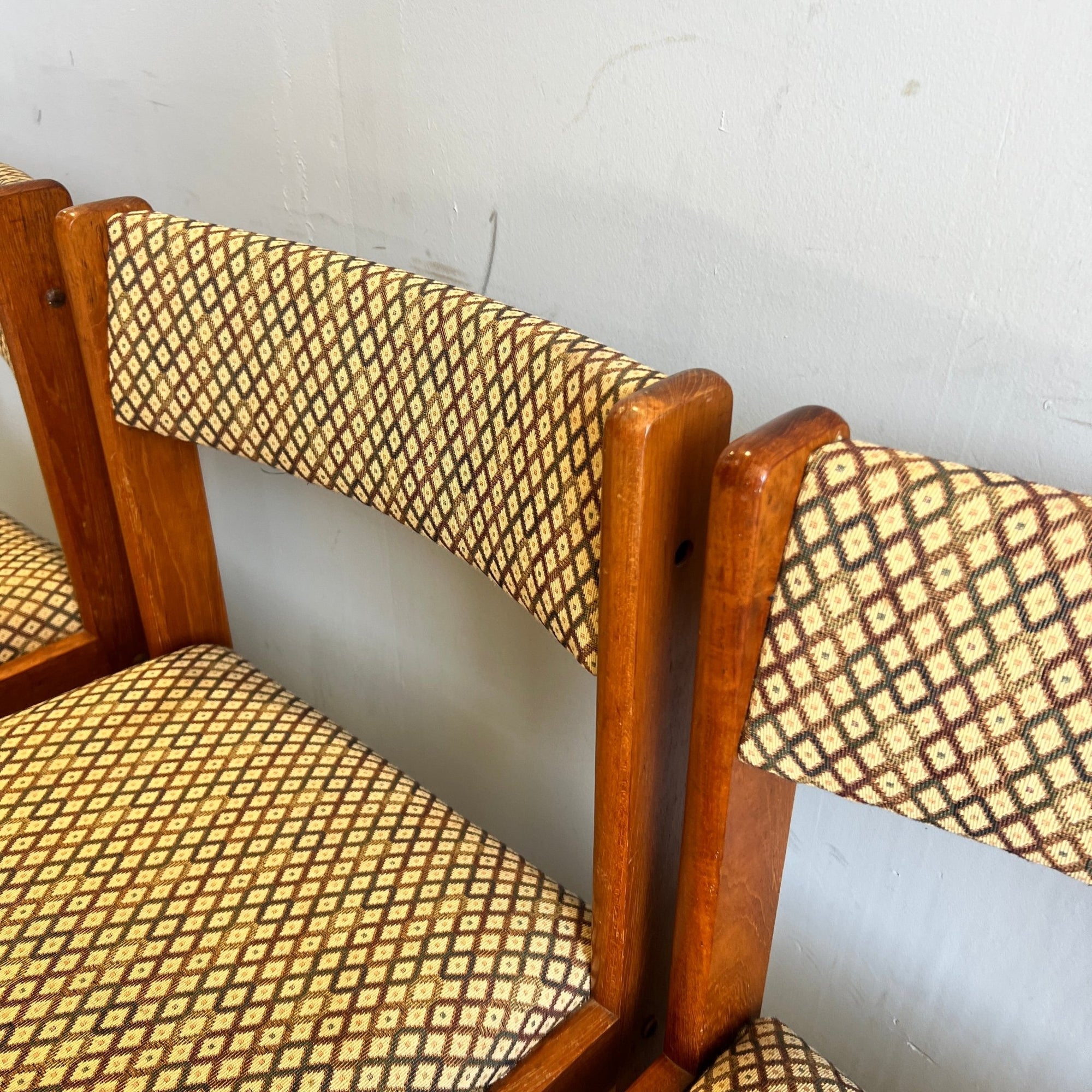 Danish Farso Stolefabrik set of 4 teak wood dining chairs - enliven mart