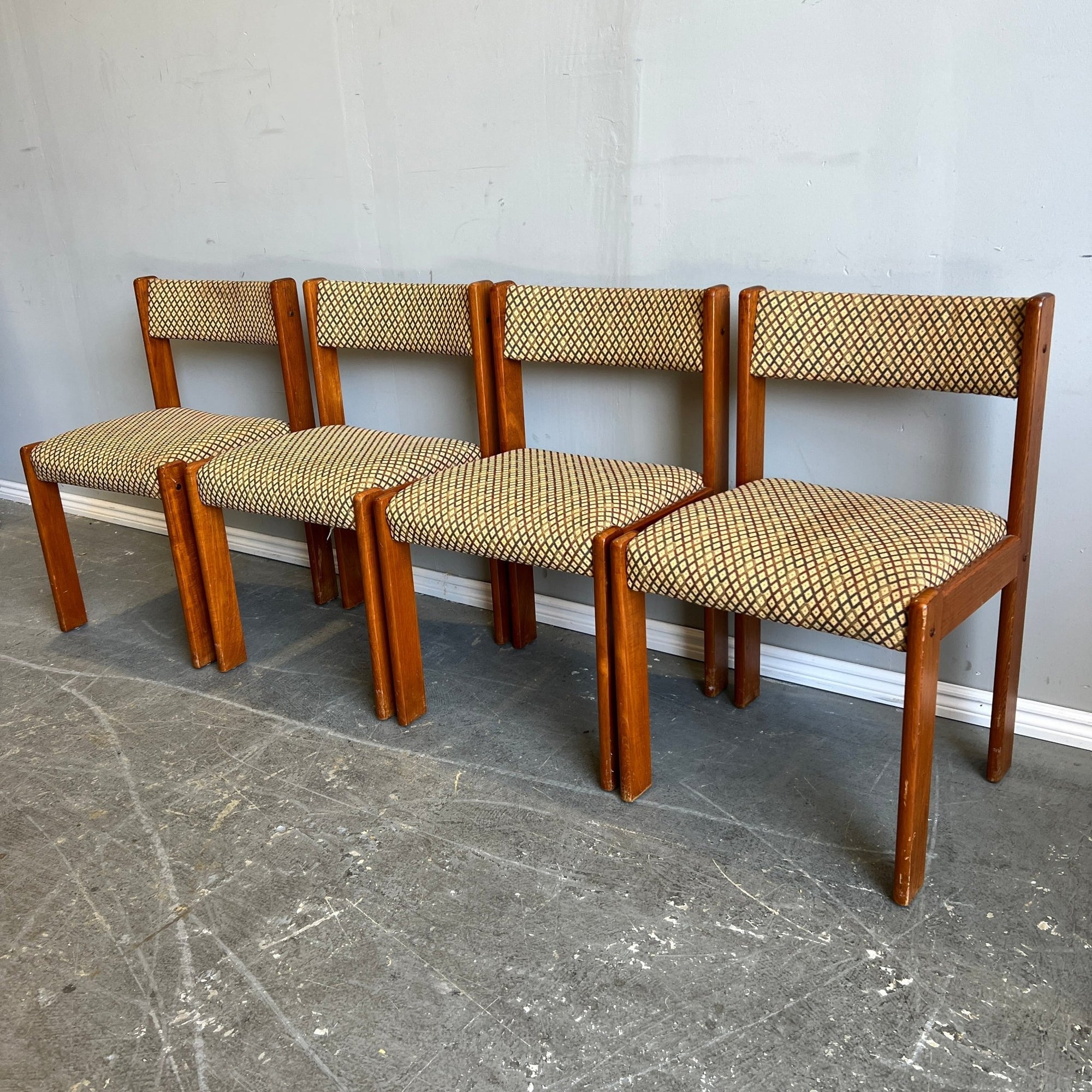 Danish Farso Stolefabrik set of 4 teak wood dining chairs - enliven mart