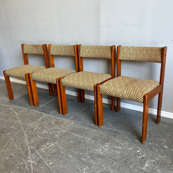 Danish Farso Stolefabrik set of 4 teak wood dining chairs - enliven mart