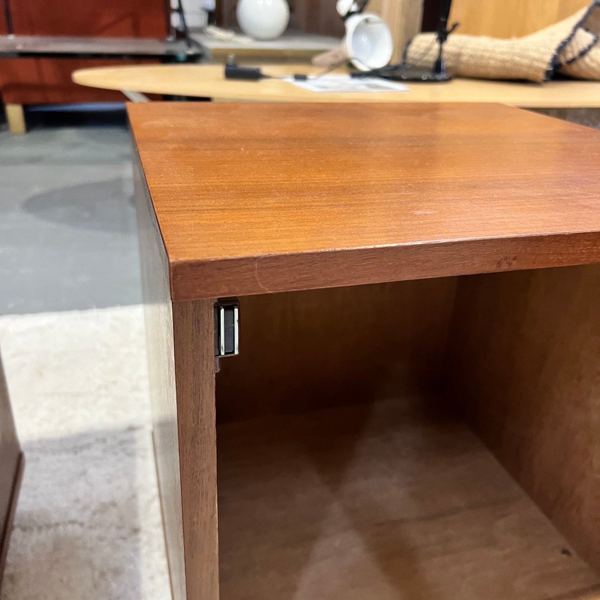 Danish teak Midcentury modern desk by Domino Mobler. - enliven mart