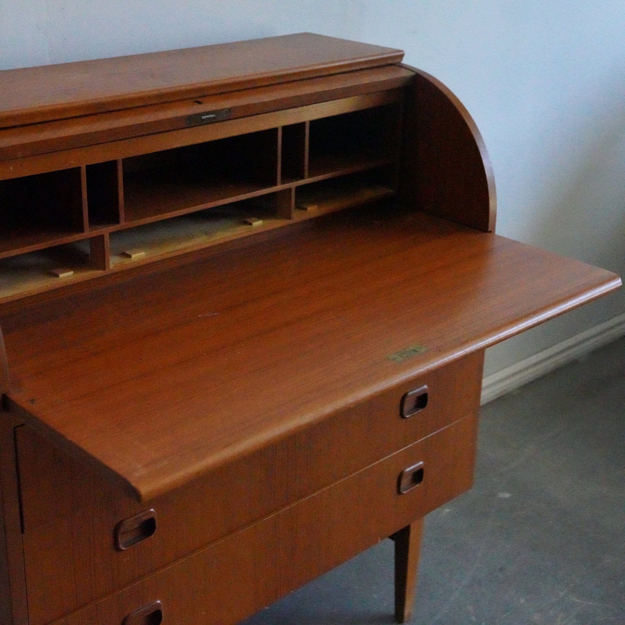 Egon Ostergaard Teak Danish Modern Secretary Desk - enliven mart