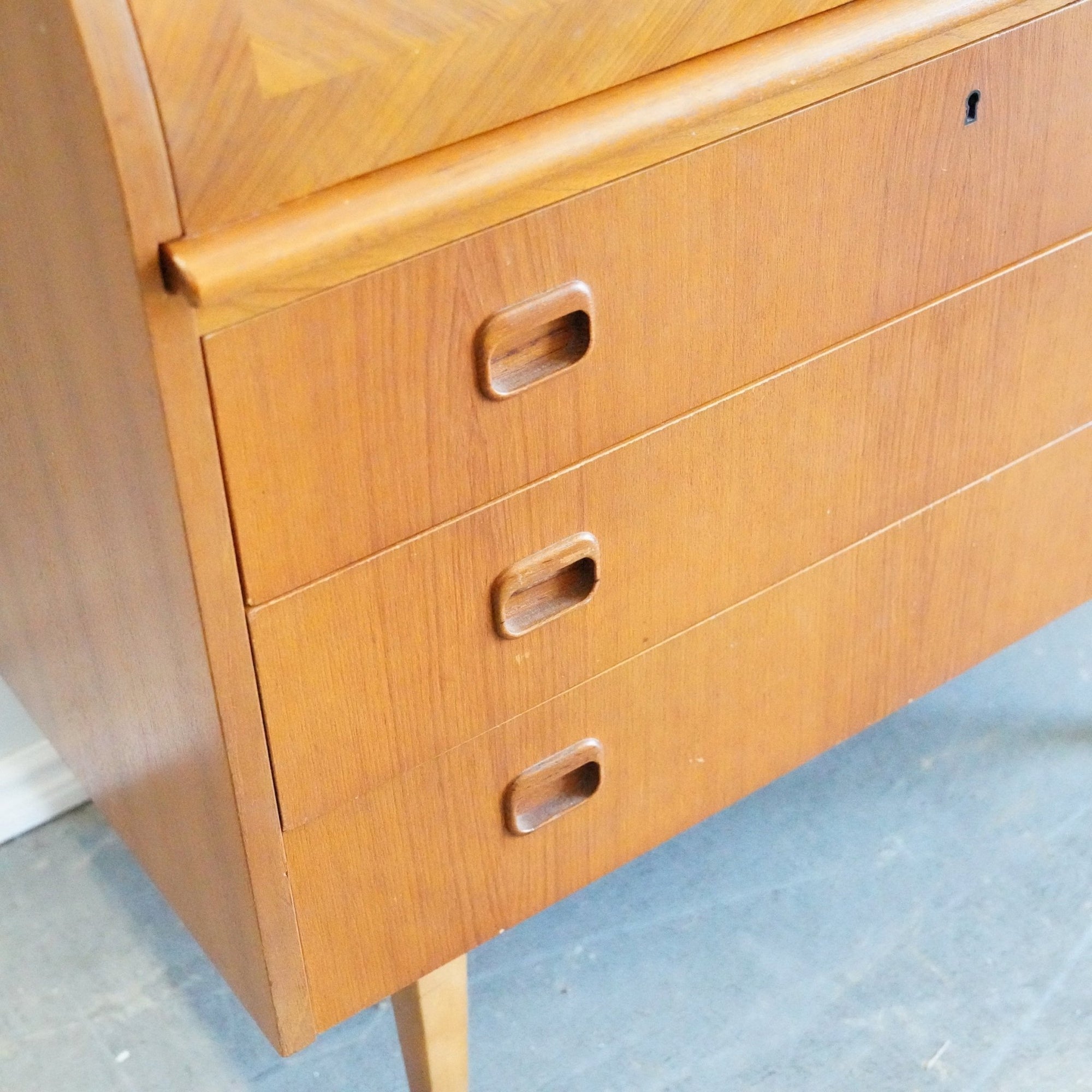 Egon Ostergaard Teak Danish Modern Secretary Desk - enliven mart