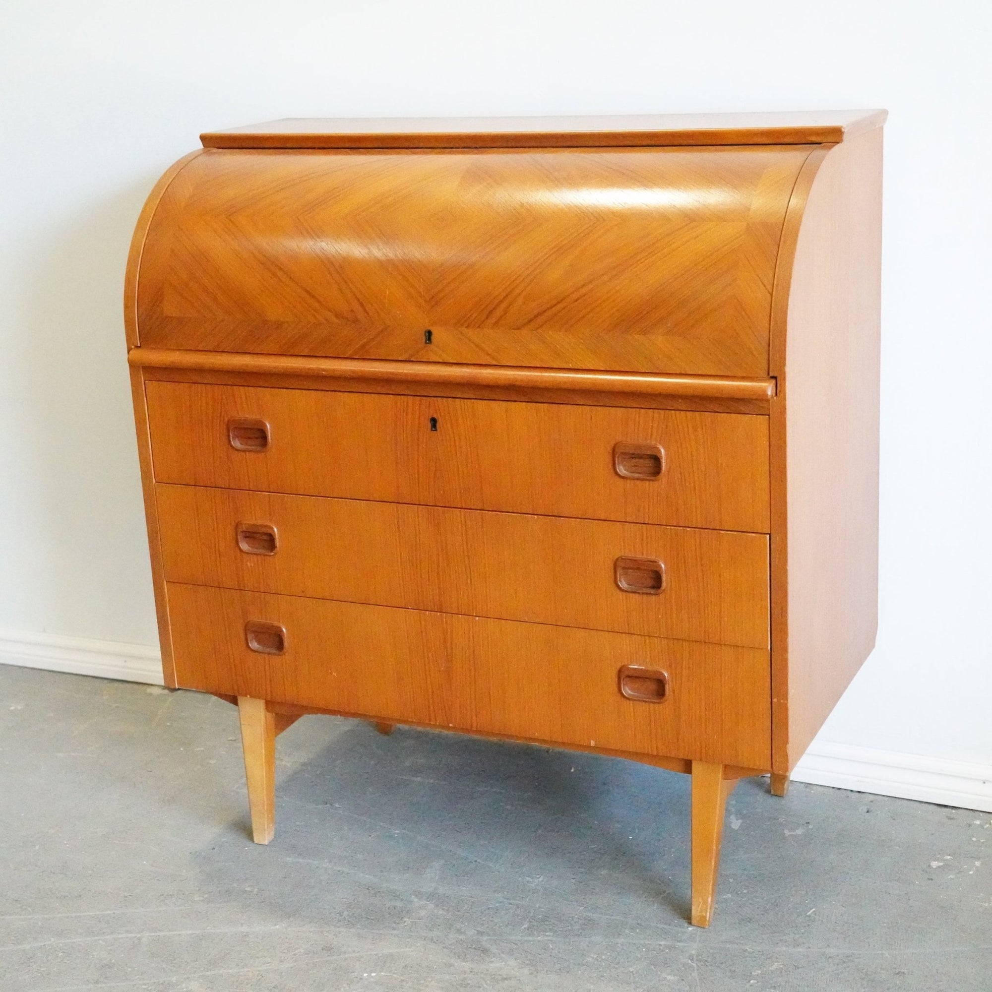 Egon Ostergaard Teak Danish Modern Secretary Desk - enliven mart