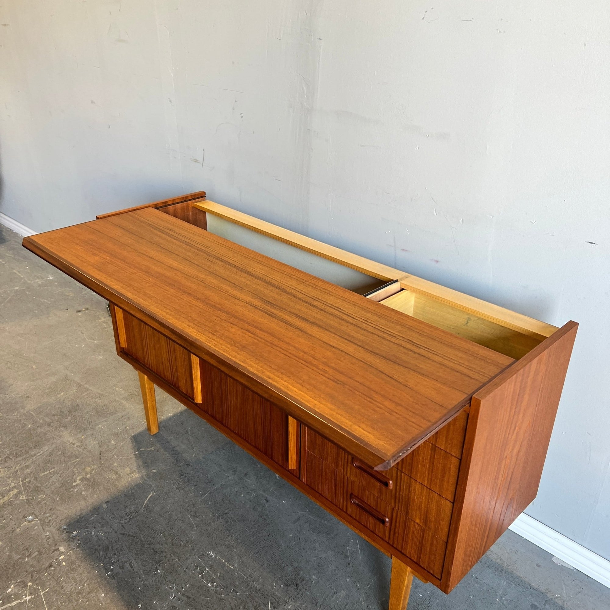 Mid Century Modern Danish Teak Sideboard 1960s - enliven mart