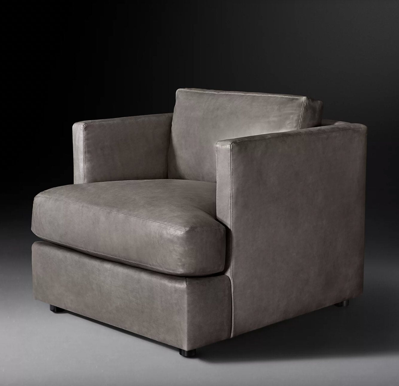 MILO BAUGHMAN MODEL LEATHER CHAIR, 1971 - enliven mart