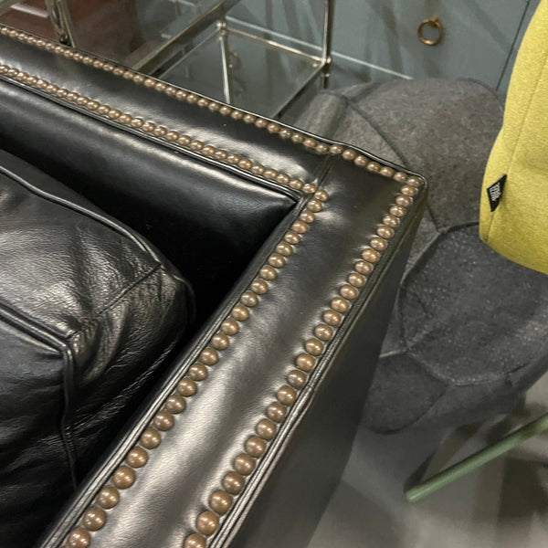 Mitchell Gold + Bob Williams leather sofa - enliven mart