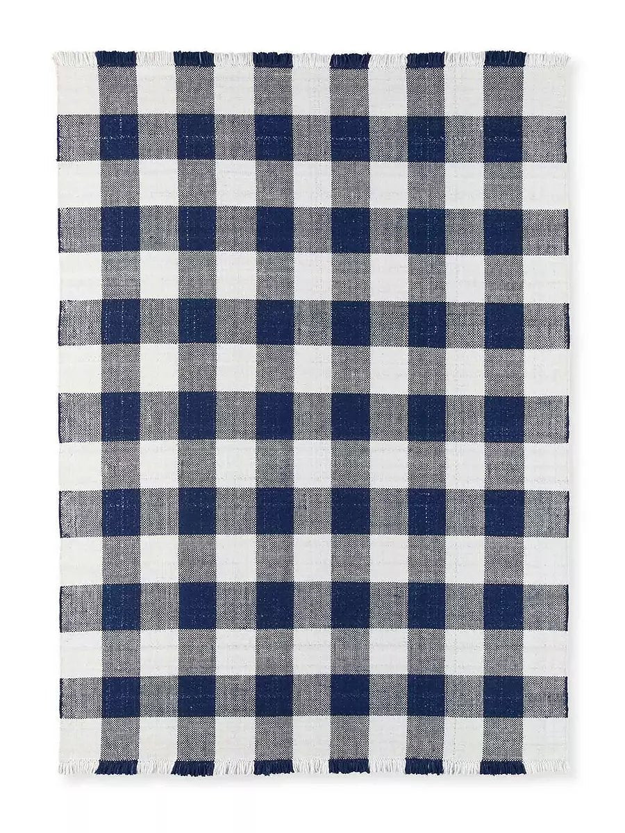 New! Serena and Lily Gingham Rug 8X10 - enliven mart