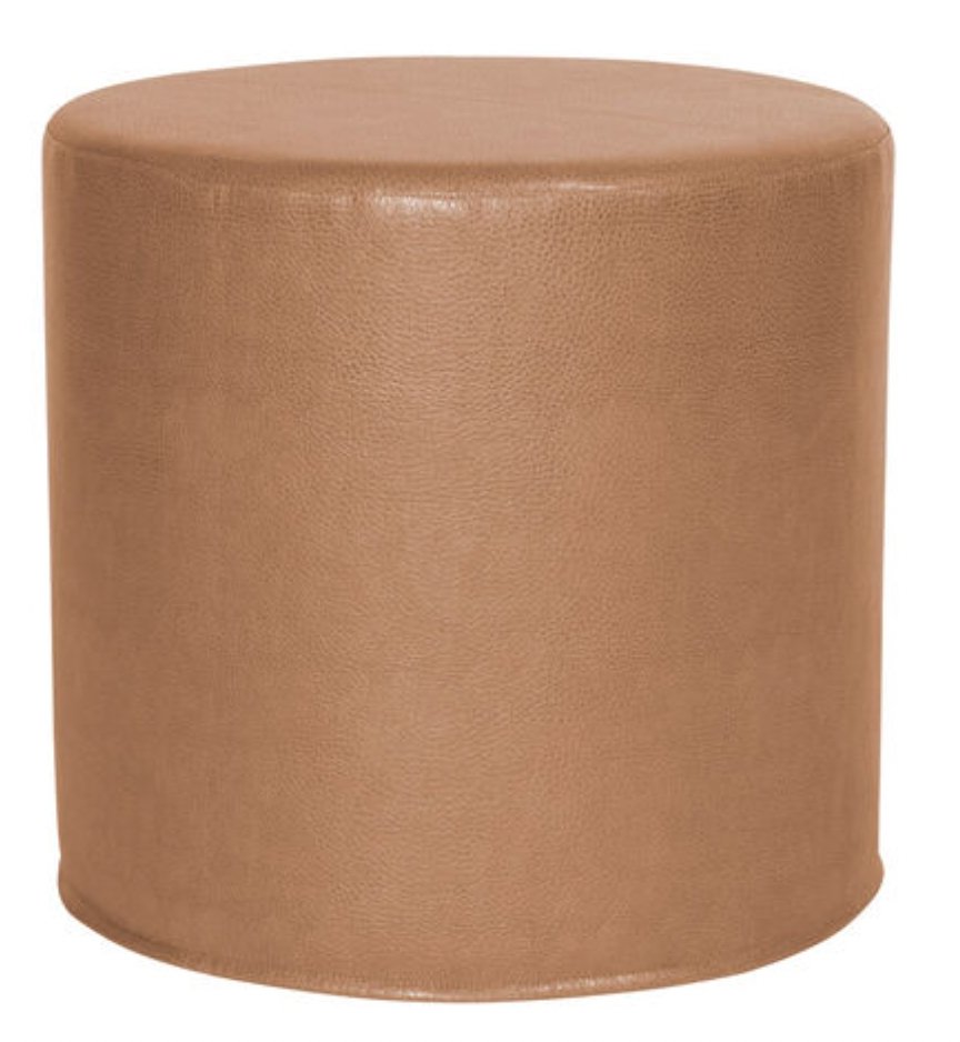 No Tip 17 inch Avanti Bronze Cylinder Ottoman by Howard Elliott Collection - enliven mart