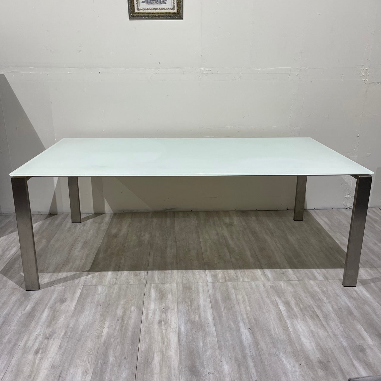 Rand Room and Board Frosted dining table - enliven mart