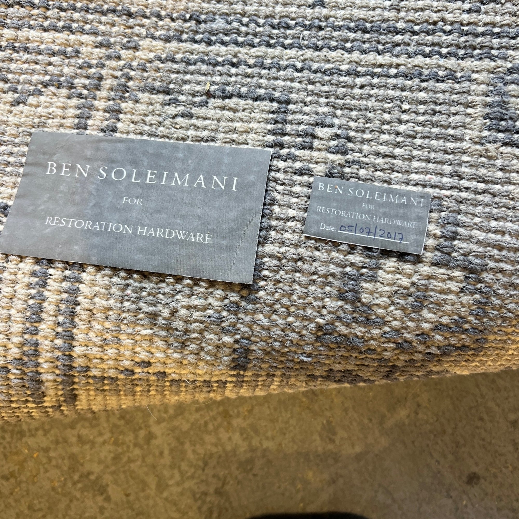 Restoration Hardware 9X12 Hand Knotted rug by Ben Soleimani - enliven mart