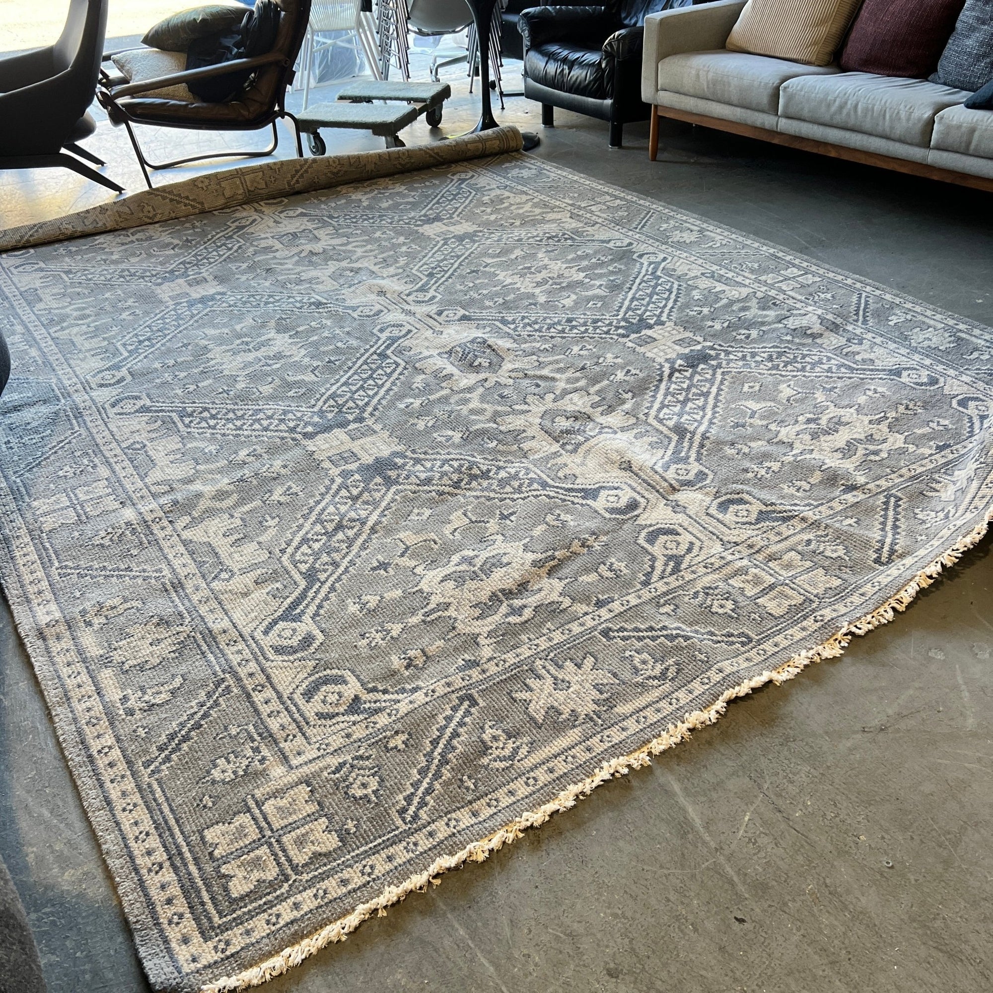 Restoration Hardware 9X12 Hand Knotted rug by Ben Soleimani - enliven mart