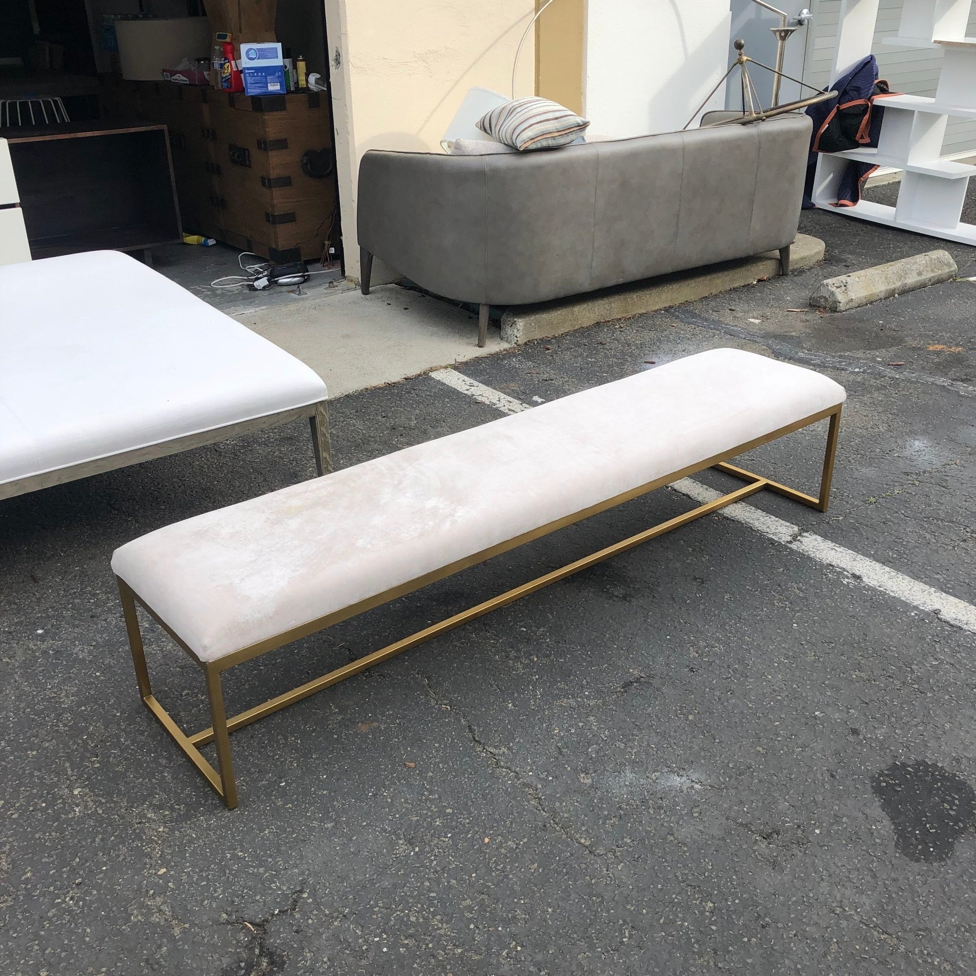 Restoration Hardware Emery bench - enliven mart