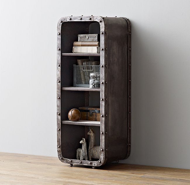 Restoration Hardware montgomery iron storage - enliven mart