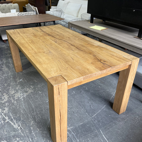 Restoration Hardware Reclaimed Russian Oak Dining table - enliven mart