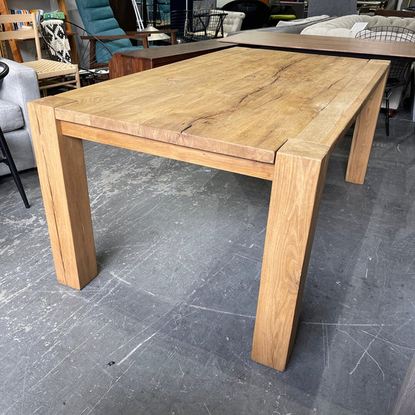 Restoration Hardware Reclaimed Russian Oak Dining table - enliven mart