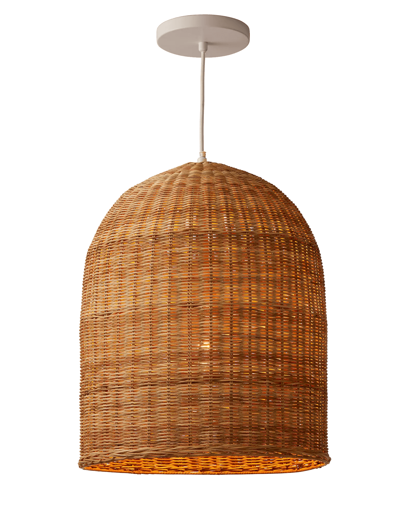 Scallop Rattan Basket, Small | Serena & Lily