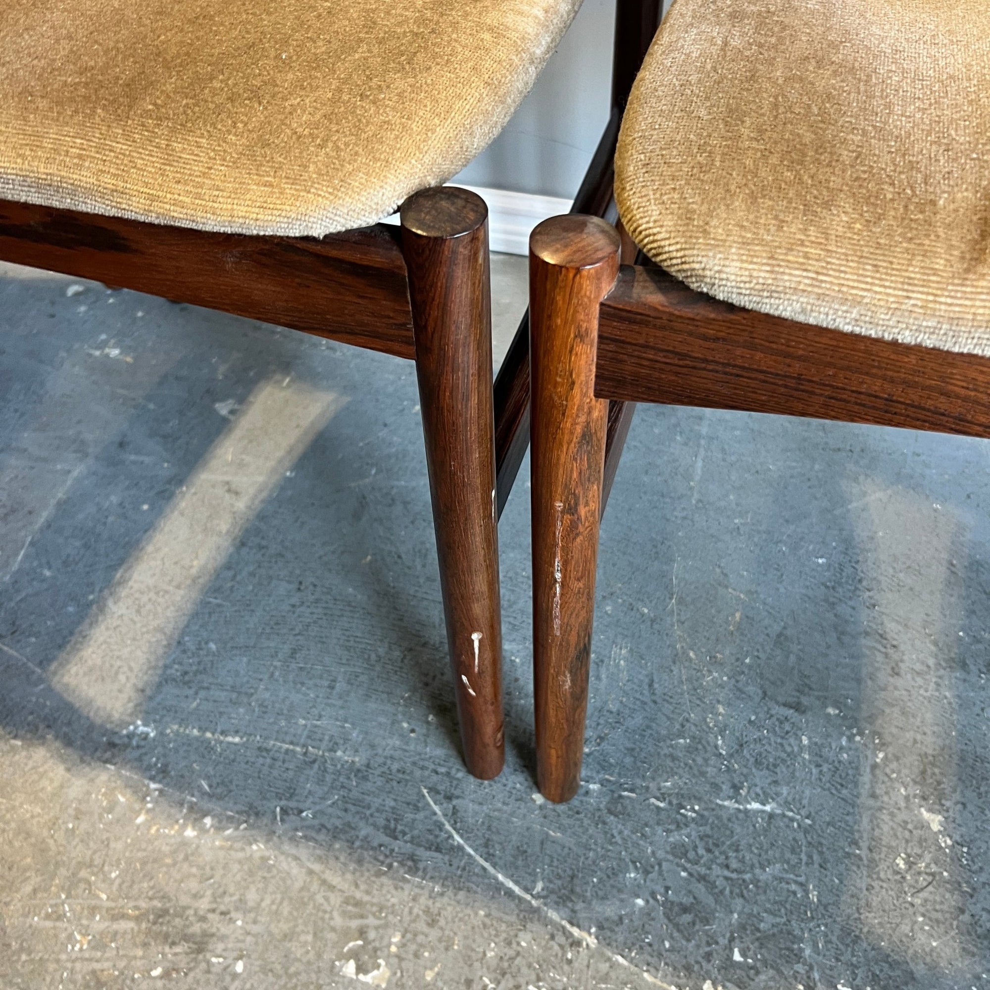 Set of 6 Danish Mid Century Modern rosewood dining chairs - enliven mart