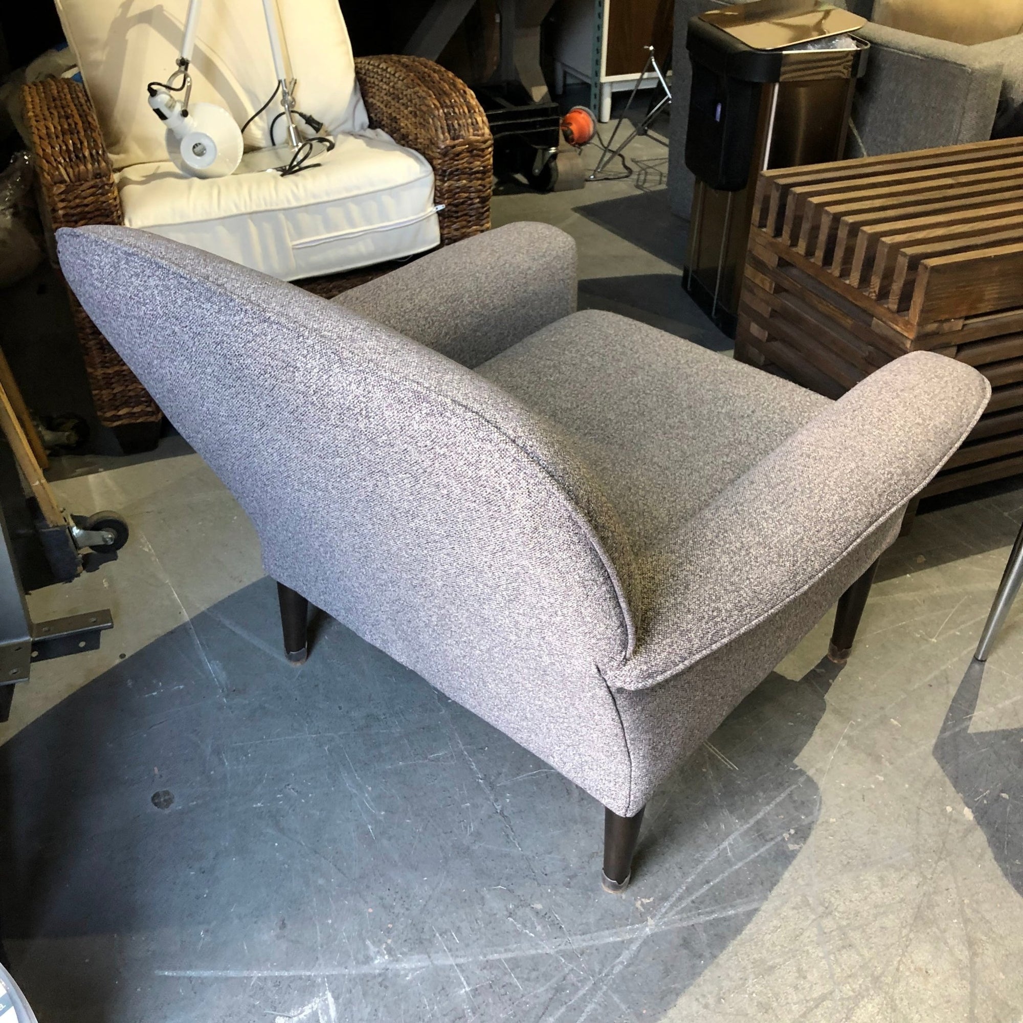 Tweed Reading Chair from West Elm - enliven mart