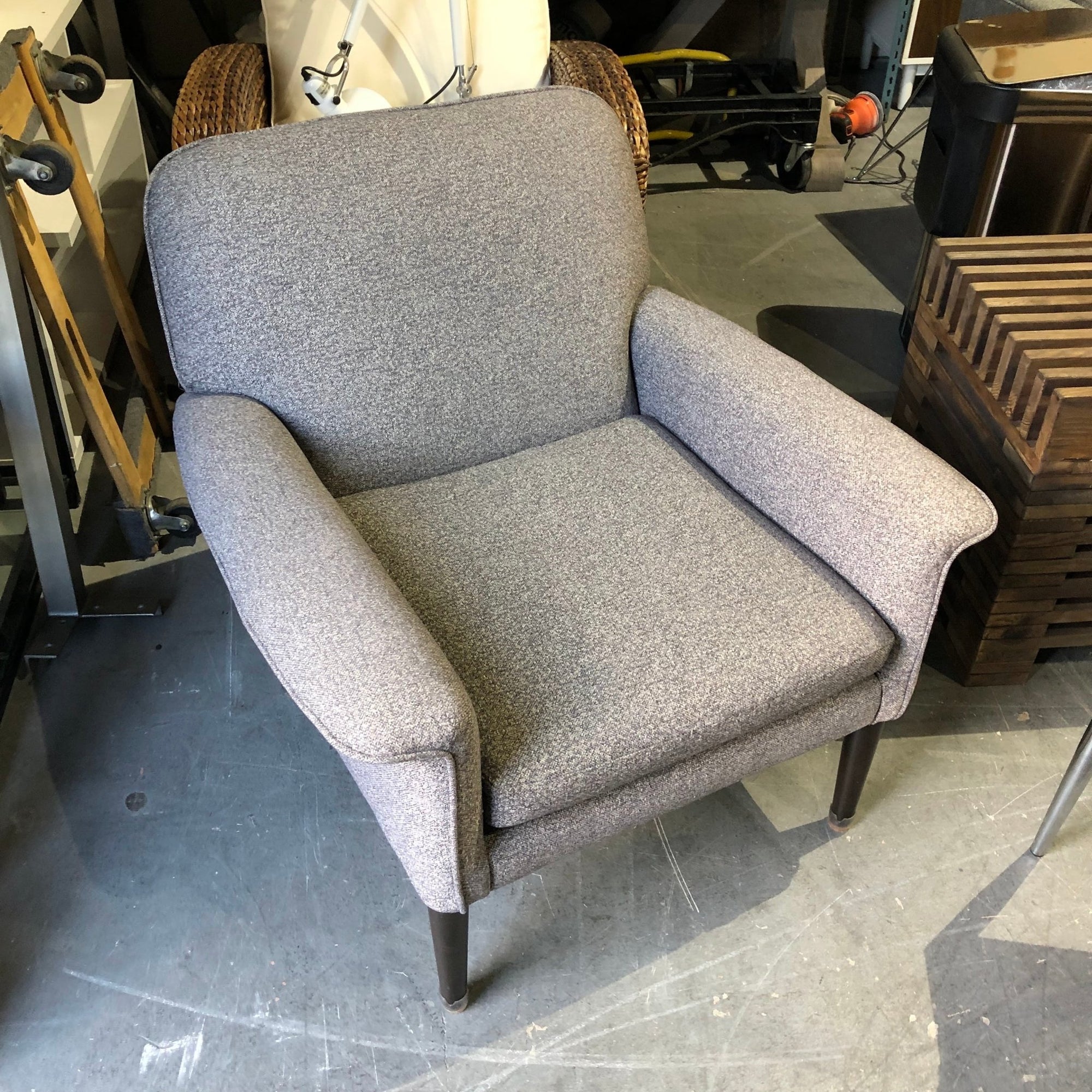 Tweed Reading Chair from West Elm - enliven mart