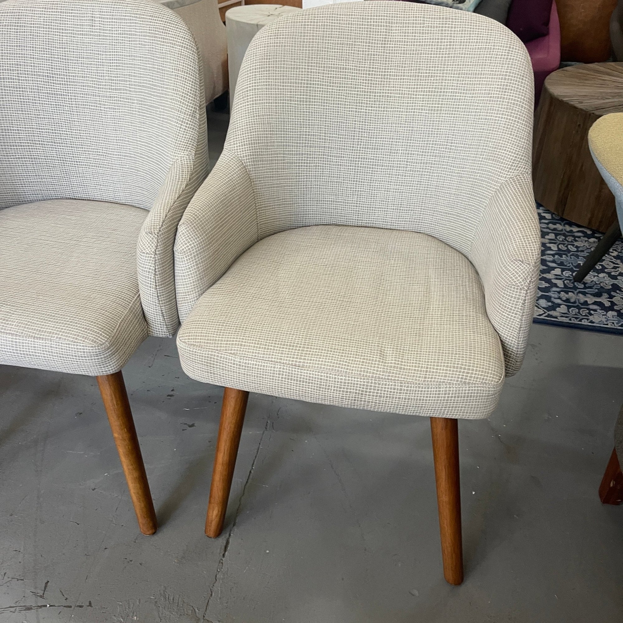 West Elm Saddle dining chairs - enliven mart